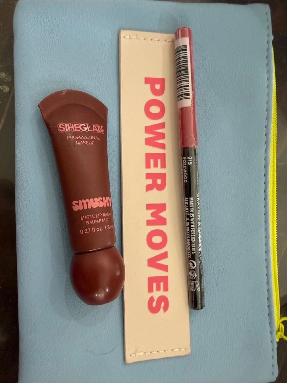 Sheglan Smush Matte Lip Balm & Lip Liner Set - Berry Red